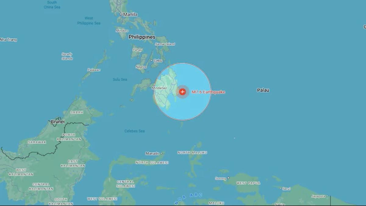 Filippine: Terremoto 7.6 in 3.6, Allerta Tsunami